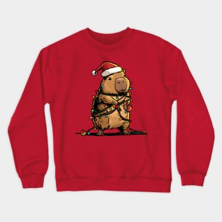 Christmas Capybara Crewneck Sweatshirt
